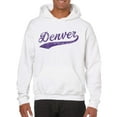 thumbnail image 6 of UGP Campus Apparel Denver Baseball Script - Hometown Pride, Pitcher Hoodie - 2X-Large - White, 6 of 6