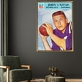 thumbnail image 4 of Motivational Poster, Famous Art, Motivation Printed, Johnny Unitas, Gym Canvas Art, Football Printed Canvas, Canvas Wall Decor - Natural Framed, 4 of 5