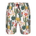 thumbnail image 3 of Vsdgher Summer Cactus With Blooming Men's Beach Shorts, Surfing shorts, Swim trunks, Quick Dry Swim Trunks for Surfing Beach Fun -X-Large, 3 of 6