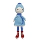thumbnail image 1 of Muñeca de peluche tejida con forma de conejo azul, 42 cm, 1 of 2