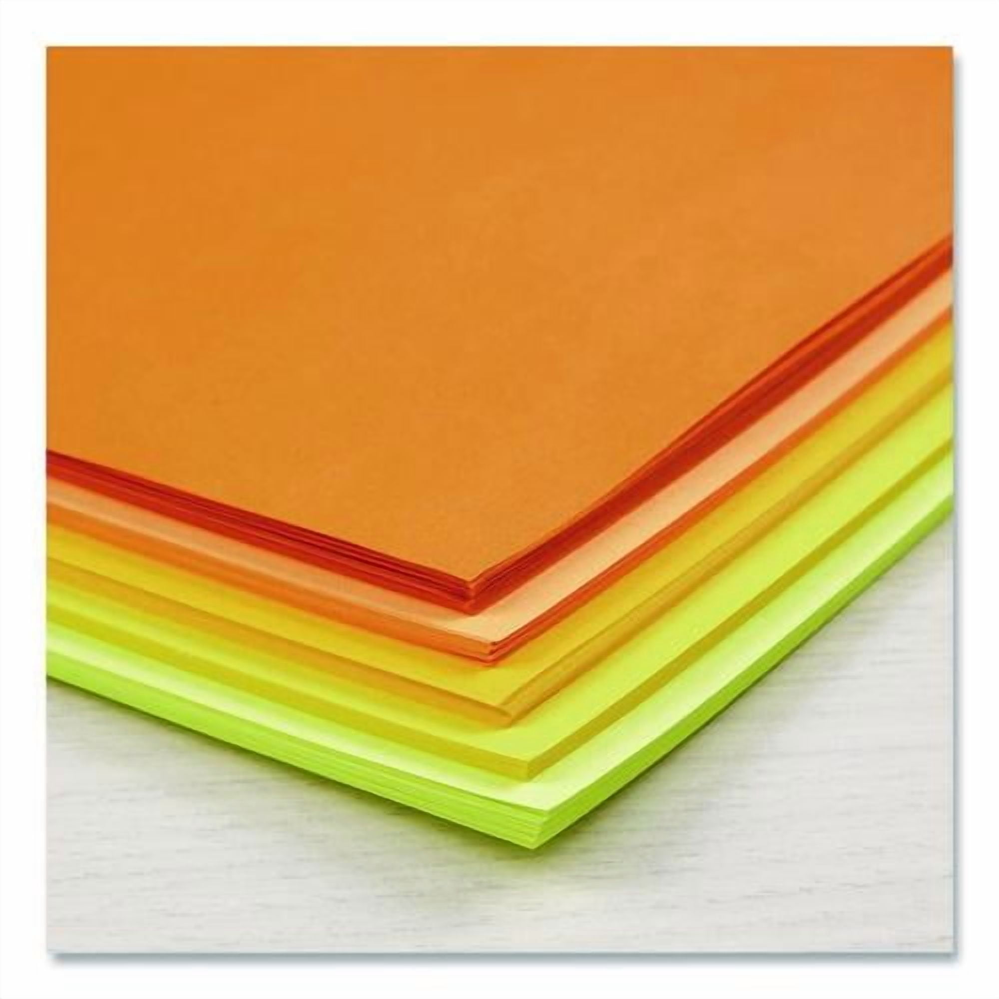 Color Paper - "Solar Sparks" Assortment, 24 lb Bond Weight, 8.5 x 11, Assorted Yellow and Orange Col | Bundle of 2