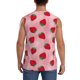 thumbnail image 4 of Fotbe Strawberry Men's Camiseta sin Mangas Estampada para Hombres, Playera Casual para Gimnasio, Entrenamiento, Playa-Small, 4 of 7