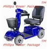 CTM - HS-740 - Full Size Heavy Duty Road Class Scooter - 4-Wheel - Blue