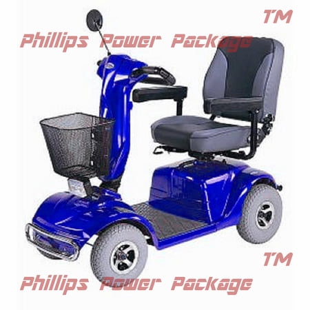 CTM - HS-740 - Full Size Heavy Duty Road Class Scooter - 4-Wheel - Blue