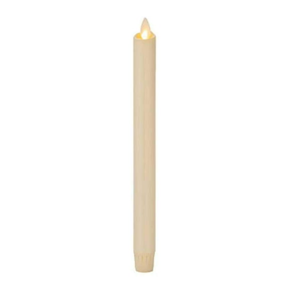 12 in. H x 1 in. L Classic Taper 1 Pc Ivory No Scent Timer