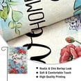 thumbnail image 3 of Home Sweet Home Spring Summer Small Decorative Garden Flag, Chair Poppy Hydrangea Flower Eucalyptus Leaves Yard Lawn Outside Decor, Blue Plaid Farmhouse Outdoor Decoration Double Sided 12.5 x 18, 3 of 6