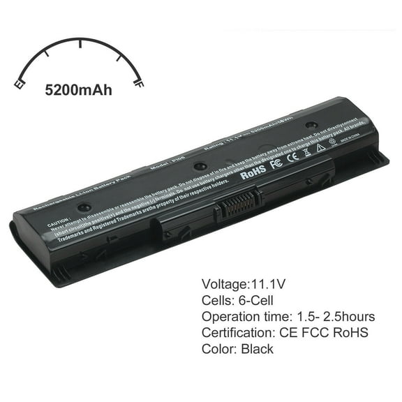 6 Cell 5200mAh Battery For HP Envy 15-J 17-J Notebook PC TPN-Q122 PI06047-CL