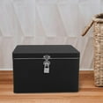 thumbnail image 4 of SHISUYAN Vintage Letter Paper Box with Lock Decorative Iron Box Square Tin Box Money Box Money Coin Bank Portable Lock Tin Box Small Lock Tin Box, 4 of 9