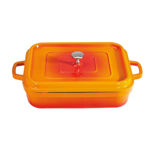 Heiss® EnergyEfficient Cast Aluminum Roaster Pan with Lid, 5 Quart