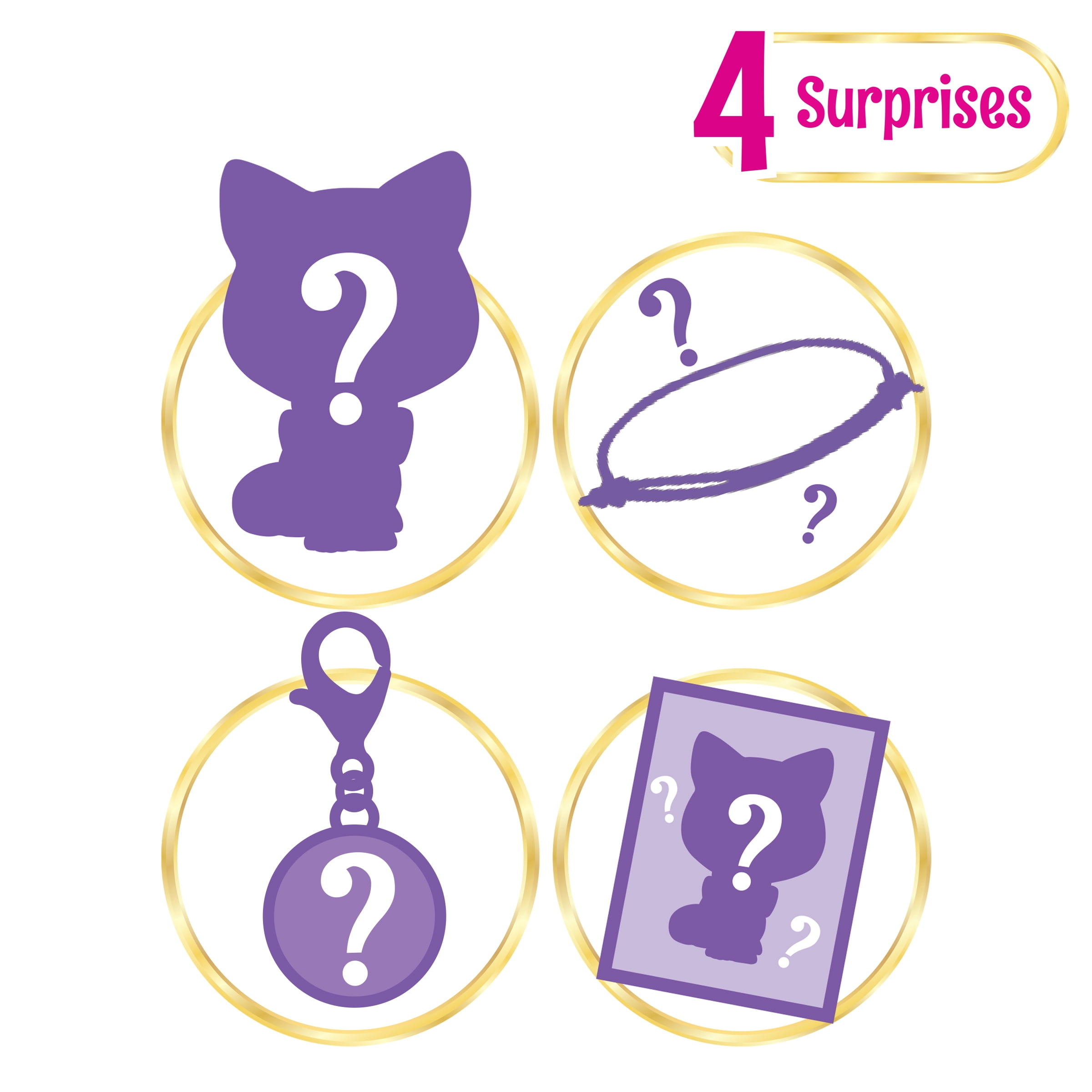 Paris & Pups Sweetie Squad Charm Surprise Blind Box Collectible, Mystery Puppy Figure with Charm Bracelet, Puppy Charm & Friendship Card, Kids Ages 4+ by Playmates Toys
