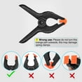 thumbnail image 5 of Backdrop Spring Clamps - 8 Pack, 4 inch Nylon Heavy Duty Clips for Background Stand, Photo Studio, Photography, Chromakey Screen, Wood Working, 5 of 5