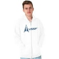 thumbnail image 5 of Space Force Logo US Military USSF Zip Up Hoodie Men's Women's Brisco Brands L, 5 of 6