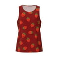 thumbnail image 5 of Wukai Strawberry Print Men’s Workout Tank Top Sleeveless Muscle T shirt Gym Running Fitness Tank Top-Medium, 5 of 7