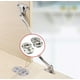 thumbnail image 3 of 2 Pieces Cabinet Door Hinges, for Cabinet Doors, Bookcases Kitchen Cabinet Door Supplies, 3 of 5