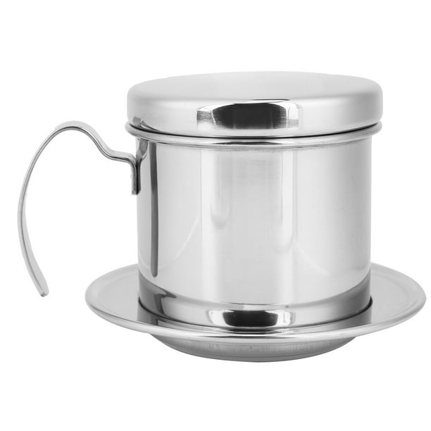 Home Drip Coffee Filter Pot, Drip Coffee Filter Pot, Silver Coffee Dripper 304 Stainless Steel