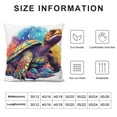 thumbnail image 5 of JEUXUS   Sea Animals Pillow Cover Summer Welcome to Our Home Cushion Cover Farmhouse Beach House Sea Turtle Decorative Pillowcases ,for Front Porch Decor Housewarming Gifts, 5 of 5