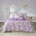 thumbnail image 5 of Home Essence Kids Pink Unicorn 5 Piece Cotton Reversible Coverlet Set, Full Queen, 5 of 13
