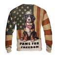 thumbnail image 2 of Freedom Paws Patriotic Bernese Mountain Dog Vintage Memorial Day All Over Print 3D Sweatshirt Unisex Merch Berner Lover Gifts - 12006, 2 of 6