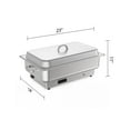 thumbnail image 3 of Faitaliicy Electric Chafing Dish Buffet Servers And Warmers Stainless Steel Electric Chafing Dish Buffet Set Commercial Food Warmers With Temperature Control Display For Catering Parties Festivals, 3 of 7