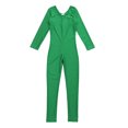 thumbnail image 3 of Vxuxlje Kids Girls Full Body Romper Jumpsuit Ballet Dance Gymnastics Leotards Lomg Sleeve Catsuit Green S, 3 of 6