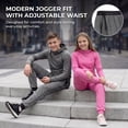 thumbnail image 4 of Essenclo Youth Kids Sweatsuit Jogger Outfit - Boys Girls Athletic Reversible Pullover Hoodie & Pants Activewear Clothes Set, 4 of 7