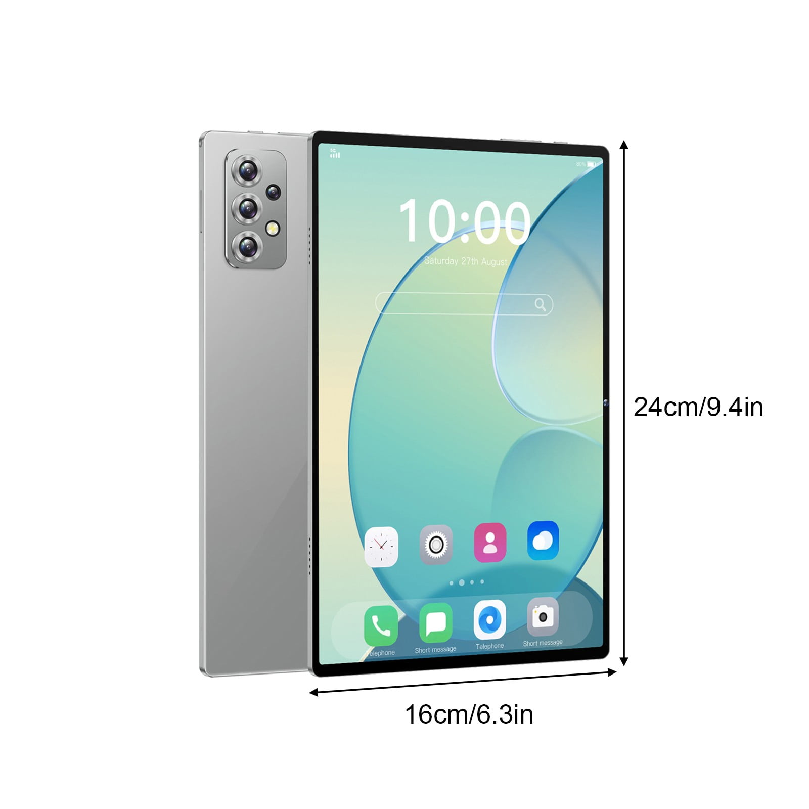 Android Tablets for Adults, maho 10.1-inch High-definition Eye Protection Screen 2+32GB Tablet Android 10.0 Card Standby Support 128GB,Gray