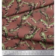 thumbnail image 2 of Soimoi Poly Georgette Fabric Leaves & Texture Decor Fabric Printed Yard 52 Inch Wide, 2 of 2