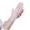 Pink-2, variant on Women's Sunscreen Lace Fishnet Gloves Mid Length Elastic Breathable Ice Silk Gloves Black