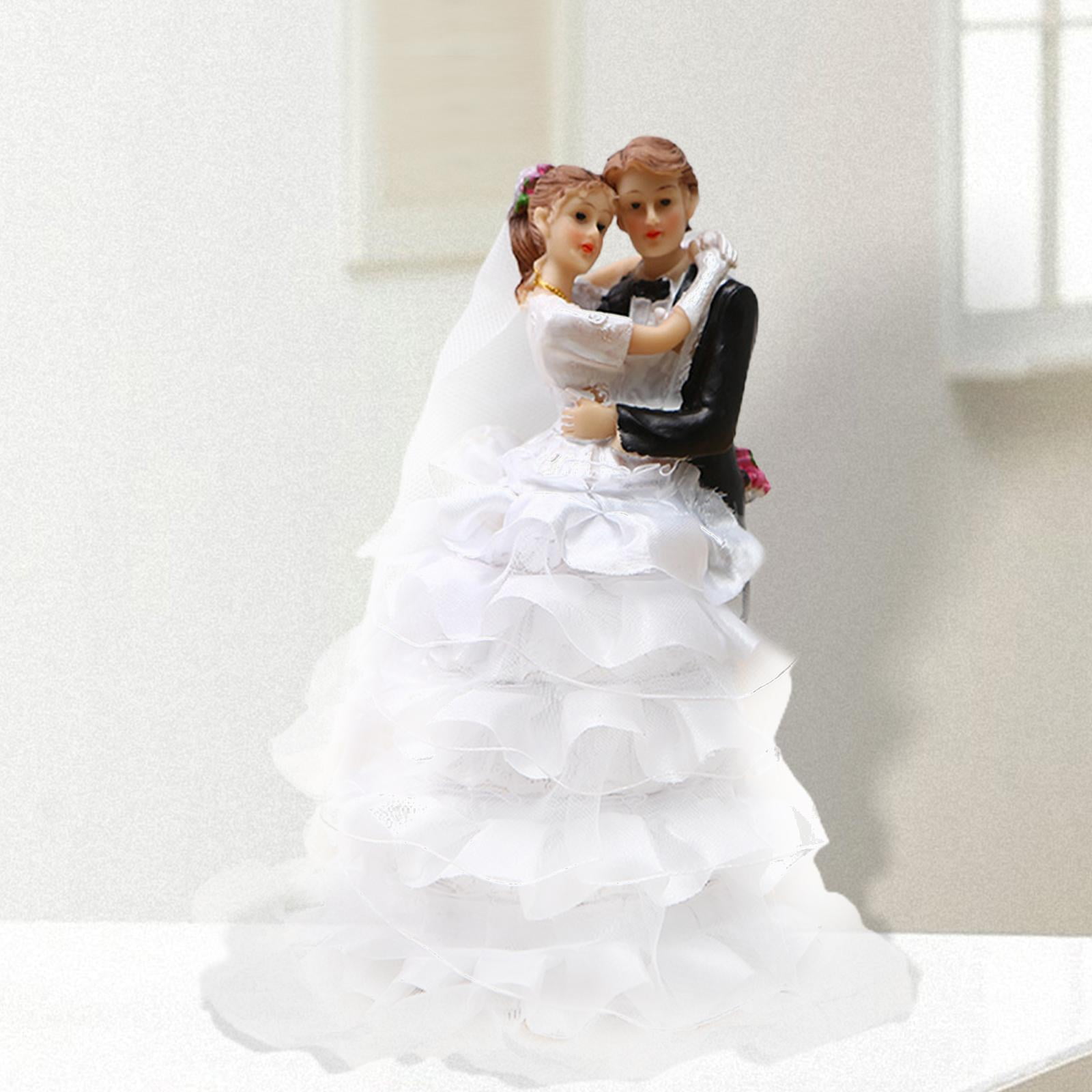 Figurines Couple Arabe En Résine - Miniatures Décoratives Pour Terrarium Ou Bureau - 2 Pièces - 3