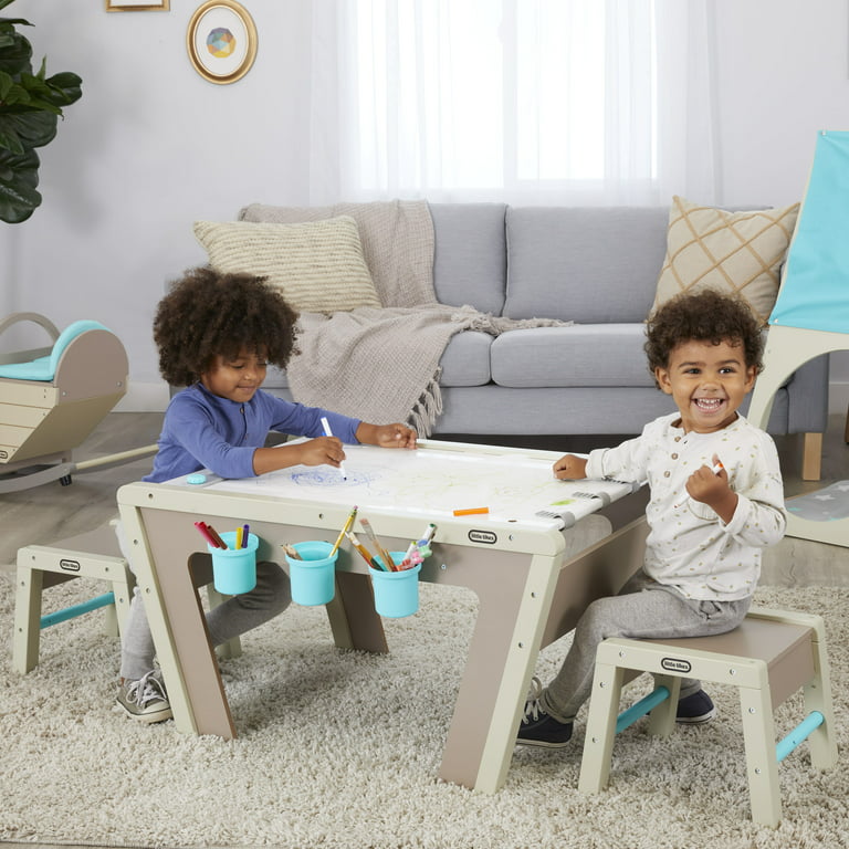 2-in-1 Wood Kids Art Table & Easel Set with 2 Chairs Sale, Price & Reviews  - Eletriclife