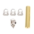 thumbnail image 2 of Shisuyan Metal Finger Slide Golden 1 Set 3.3x0.7in, 2 of 9