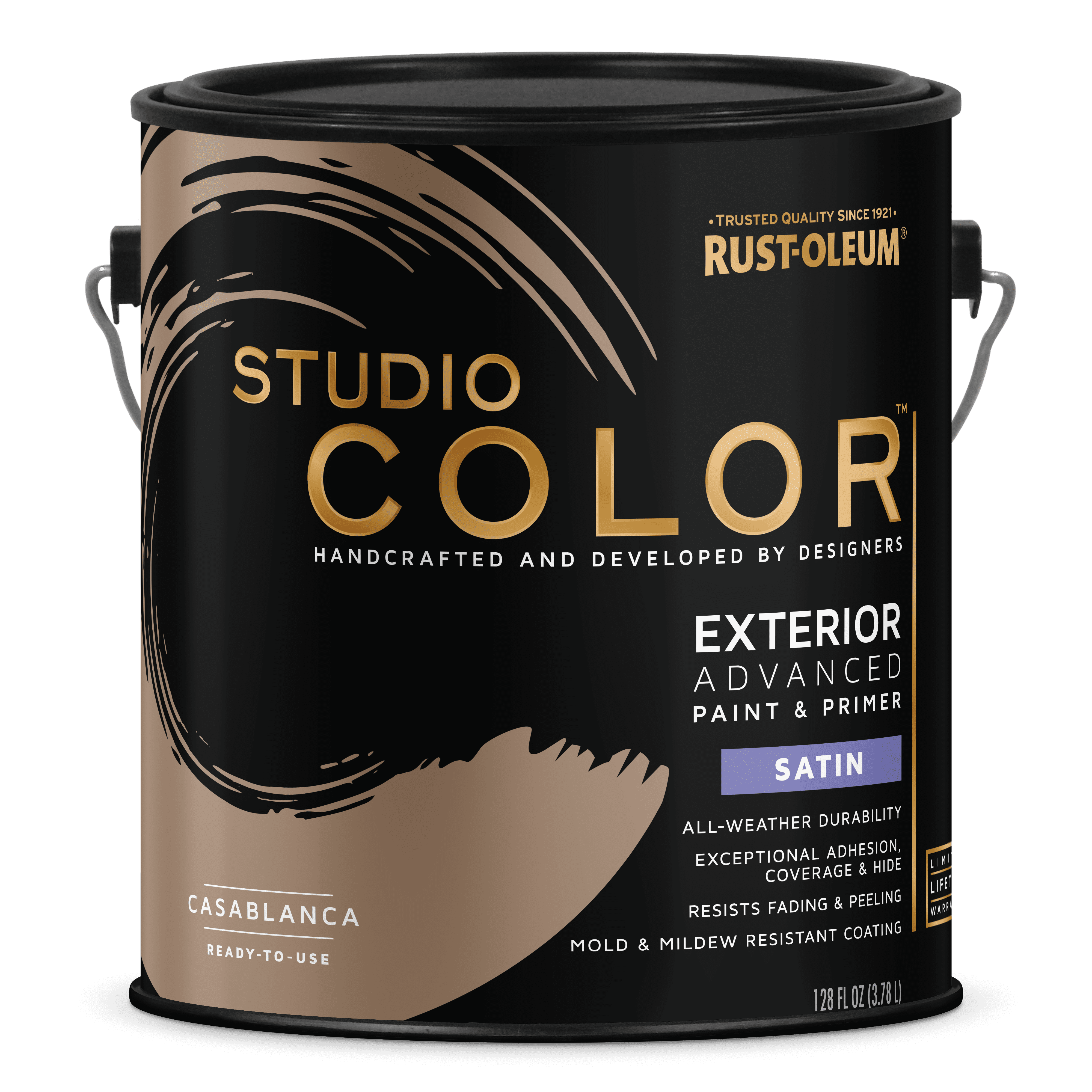 Casablanca, Rust-Oleum Studio Color Exterior Paint + Primer, Satin Finish, Gallon