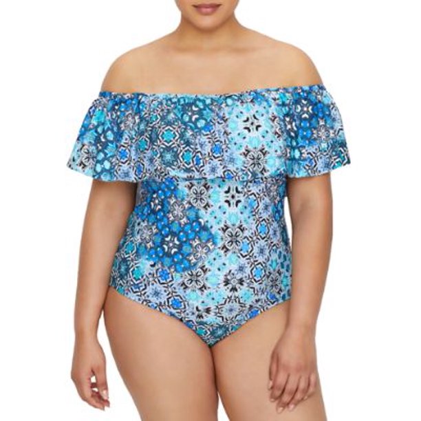 Sunsets Sunsets Womens Plus Size Amalfi Valentina One Piece Style 6 Amco Walmart Com Walmart Com