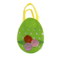 Easter Bunny Basket Bags, Rabbit Bucket Tote for Easter Egg Hunts Decorations Candy Gifts Storage (G)