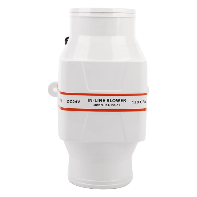 Soplador De Aire De Sentina Marina ANGGREK 3 Pulgadas 130 CFM 3800 LPM 12 V 24 V Construcción De Plástico ABS Blanco