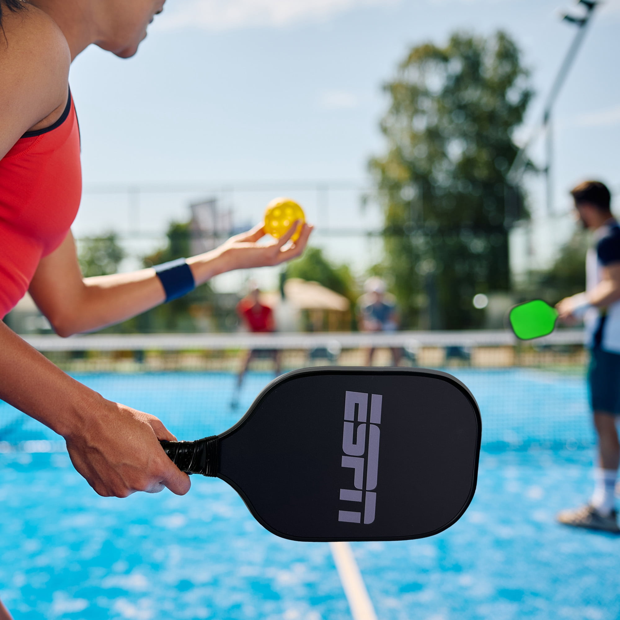 Neon Pickleball Set (2 neon paddles, 2 balls)
