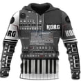 thumbnail image 2 of Nueva sudadera con capucha con estampado 3D de música y patrón de piano, nueva moda de primavera y otoño para hombre, jersey con patrón de nota musical, top de gran tamaño, 2 of 5