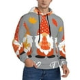 thumbnail image 2 of Sikiie Hello Fall Gnomes Men's Hoodie, Essentials Hoodie, Sweatshirt, Pullover Hooded Sweatshirt for Men-3X-Large, 2 of 7