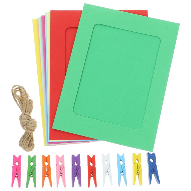 KAKOWELY Assorted Color Photo Frames for Wall Display with Excellent Craft and Delicate Design 1 Set,6.1"X4.53"X0.04"