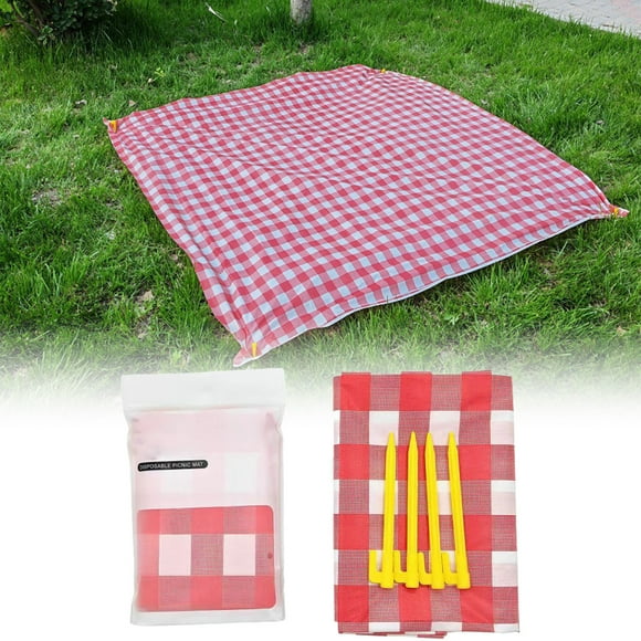 TIELUTT Nappe à Carreaux Résistante à l'Huile, Nappe de Nettoyage Adaptée pour Tapis de Comptoir, Assiettes de Chargement, 6 Petits Tapis de Table Ronds, Ensemble de Table à Dîner Ronde pour 4, Ensemble de Table à Manger Ronde pour 4 de Moins de 300