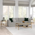 thumbnail image 3 of Evelyn&Zoe Lovett 45" Wide Rectangular Coffee Table, Brass, 3 of 7