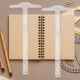 thumbnail image 4 of LEEYNEER 2pcs 30cm T-Square Double Sided Scale Plastic Measuring Tool T-Square for Drafting and General Layout Work (Inches  Centimeters), 4 of 6