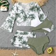 thumbnail image 2 of Ymyiu Baby Girl Bathing Suit Girls 3 Piece Bathing Suit Summer UPF 50+ Swimsuit with Shorts Beach Tankini Sets Size 7-8 Years (Dark Green,7-8 Years), 2 of 9