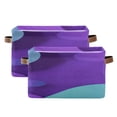 thumbnail image 2 of IAUYY Set of 2 Storage Cubes with Handles-Not Prone to Deformation Canvas Storage Baskets for Bedroom Closet Living Room Decorative Storage Baskets Three Large Bubbles, 2 of 9