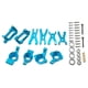 thumbnail image 1 of Kit de piezas de brazo de suspensión de metal y asiento C para accesorios WLtoys A959 A959B Azul, 1 of 9