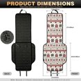 thumbnail image 6 of Eheartsgir Dustproof Car Seat Covers for Most Vehicles, Quilted Padded Fabric Non Slip Car Front Seat Covers, Christmas Fair Isle Theme, 6 of 6