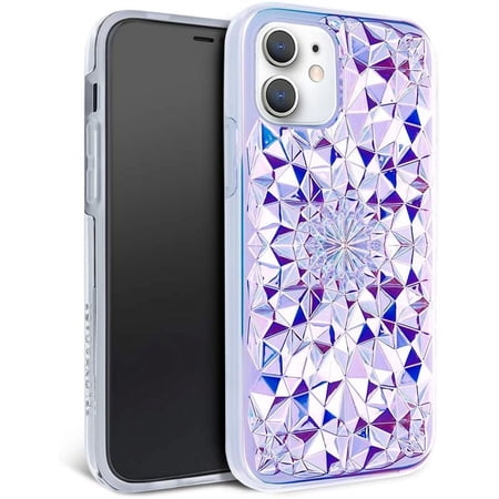 FELONY CASE - iPhone 12 and iPhone 12 Pro Case - Clear Cosmic Holographic Phone Cover - Anti-Scratch, Wireless Charging Compatible, 360° Shockproof Protective Cases for Apple iPhone 12/12 Pro