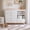 White, variant on White Changing Table Dresser, 5-Drawer Baby Dresser with Removable Changing Topper