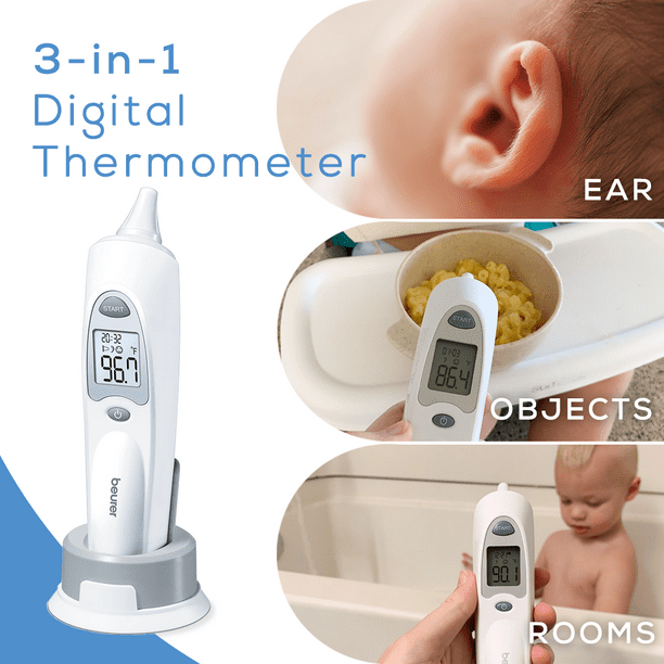 Beurer Digital Ear Thermometer Measures Body, Room and Object