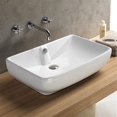 thumbnail image 1 of Logan 23 Inch White Porcelain Countertop/Vessel Sink, 1 of 3